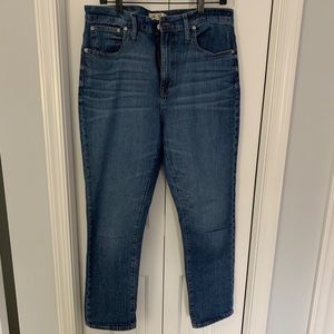 Madewell high rise slim boyjean size 31